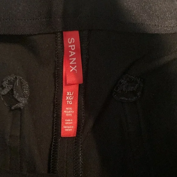 Spanx Black Wide Leg Capri Pull On Pant Size XL Petite - Picture 7 of 15